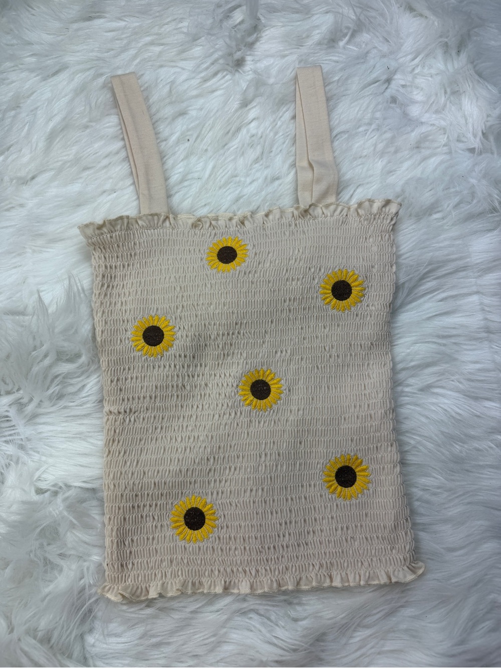 Smocked Sunflower Tank